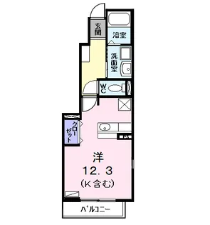 リヴィエール大正【1階】の間取り