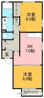 ルミエールメゾン【2階】の間取り