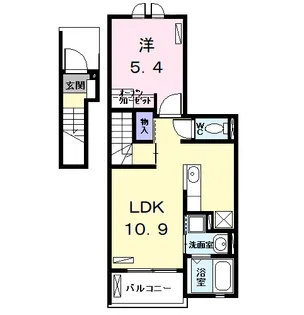 ブランシュシュ【2階】の間取り