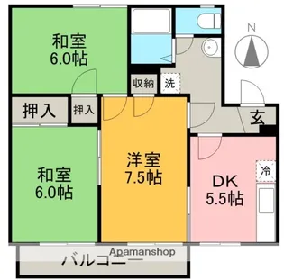 リバーサイド中島【2階】の間取り