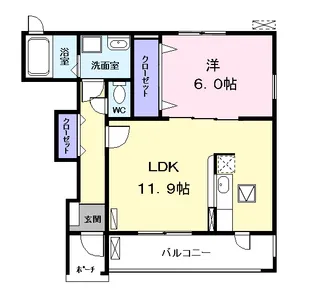 ジェットプレイス【1階】の間取り