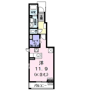 K.Nコンプレーション Ⅲ【1階】の間取り