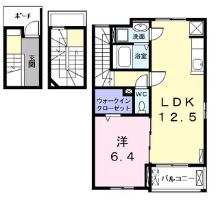 ウイングコート【3階】の間取り