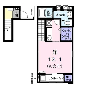 エテルノ・プラシード Ⅰ【2階】の間取り