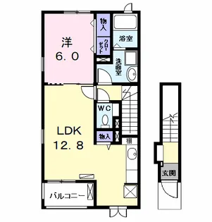 カーサ セレノ【2階】の間取り
