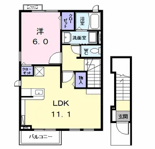 ファンタジア A【2階】の間取り