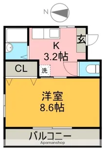 喜和ビル【5階】の間取り
