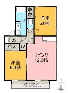 セジュールⅠ(A)【1階】の間取り