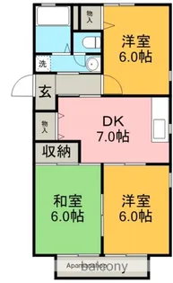 オリーブⅡ【1階】の間取り