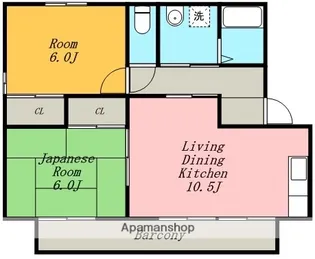 エクセレントタウンC【2階】の間取り
