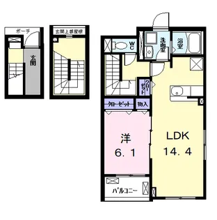 ラフィネA【3階】の間取り