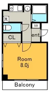 ルフィール八田【2階】の間取り