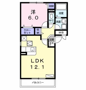 さくらアパートメントA【2階】の間取り