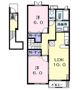 スパーブ社【2階】の間取り
