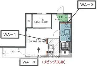 La Porte品川【3階】の間取り