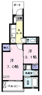 AZガーデン・スクエアⅡ【1階】の間取り
