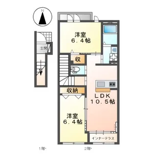 アスカハイツ【2階】の間取り