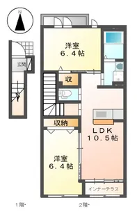 シエルエトワール【203号室】の間取り
