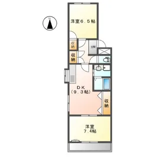 コロナハイツ【202号室】の間取り