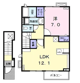 フェリーチェ (FELICE)【2階】の間取り