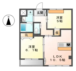サンローズ【303号室】の間取り