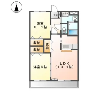 センチュリーマンション【203号室】の間取り