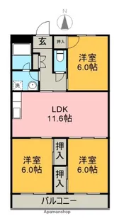 サンライズ558【1階】の間取り