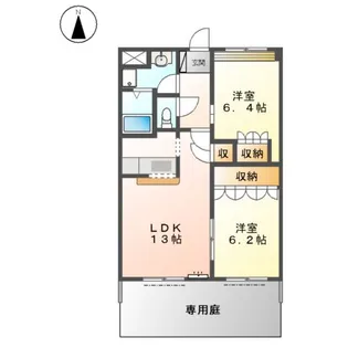 インペリアル コート【103号室】の間取り