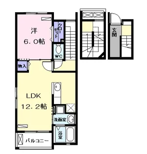ゼファー 高道【3階】の間取り