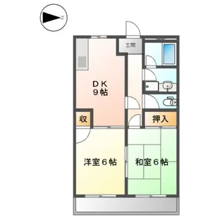シャトーエルク【00202号室】の間取り