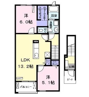 コンチェルト【2階】の間取り