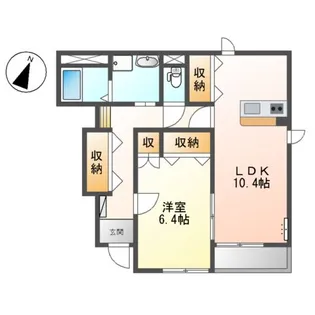 シャン リジェール【1階】の間取り