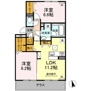 ディライト【3階】の間取り