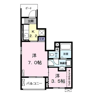 グラン ソレイユ Ⅱ【1階】の間取り