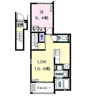 アンジュ Ⅰ【2階】の間取り