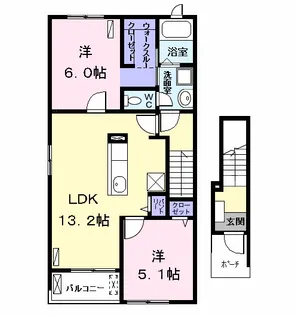 アンジュ Ⅱ【2階】の間取り