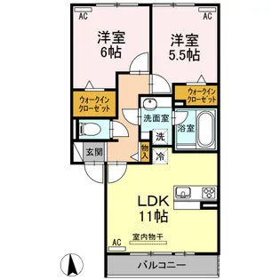 Glanz【2階】の間取り