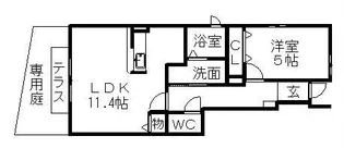 ソレイユⅠ【1階】の間取り