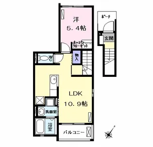 サザンクロスMⅡY【2階】の間取り