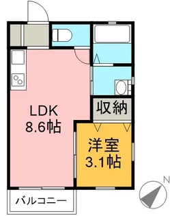 LE GIOIEささしまライブ駅【4階】の間取り