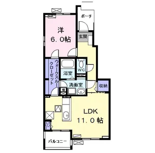 アロッジオ M Ⅱ【1階】の間取り