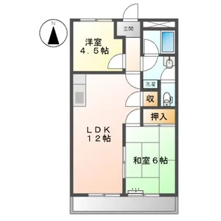エスペランサ西前田【1階】の間取り
