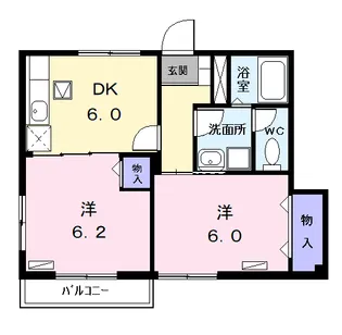 カーサミツミネ・プチ【1階】の間取り