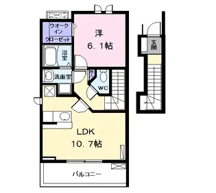プレッソエコー Ⅲ【2階】の間取り