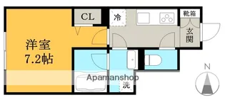 ポートパレス東海通【1階】の間取り