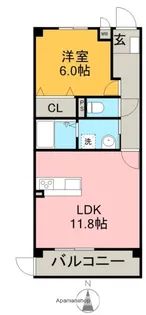 ホームクラルス【1階】の間取り