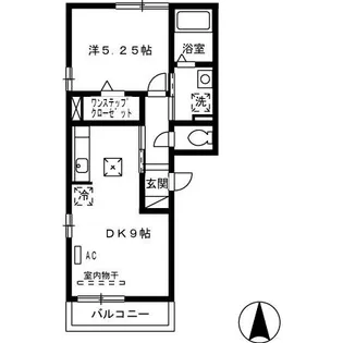 エレガンス靖国【202号室】の間取り