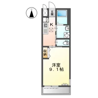 アクアヒルズ【101号室】の間取り