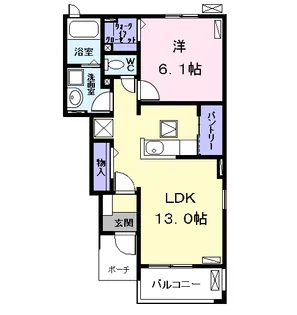 カサ カンパーナⅠ【1階】の間取り