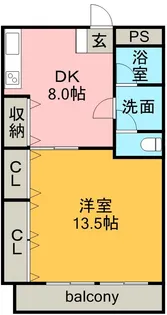 ヨイマンション【4階】の間取り